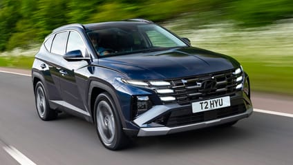 Driving shot of Hyundai Tucson