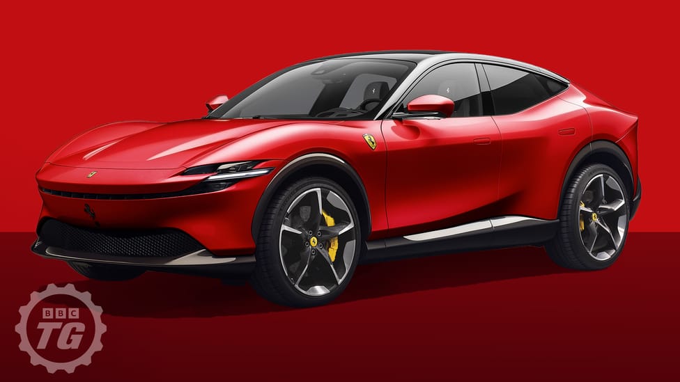 Ferrari Elettrica render Top Gear