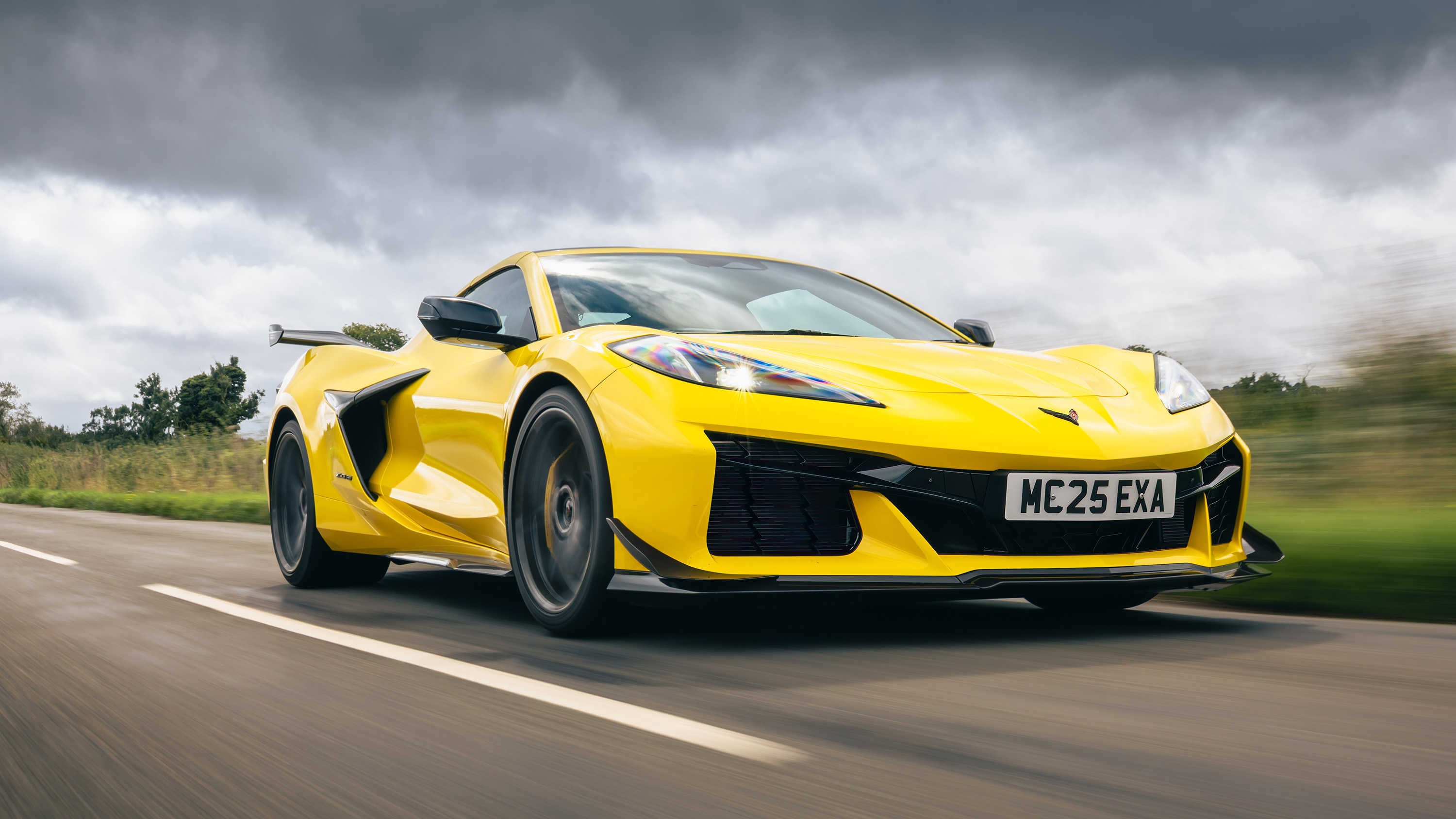 Corvette Z06 yellow front