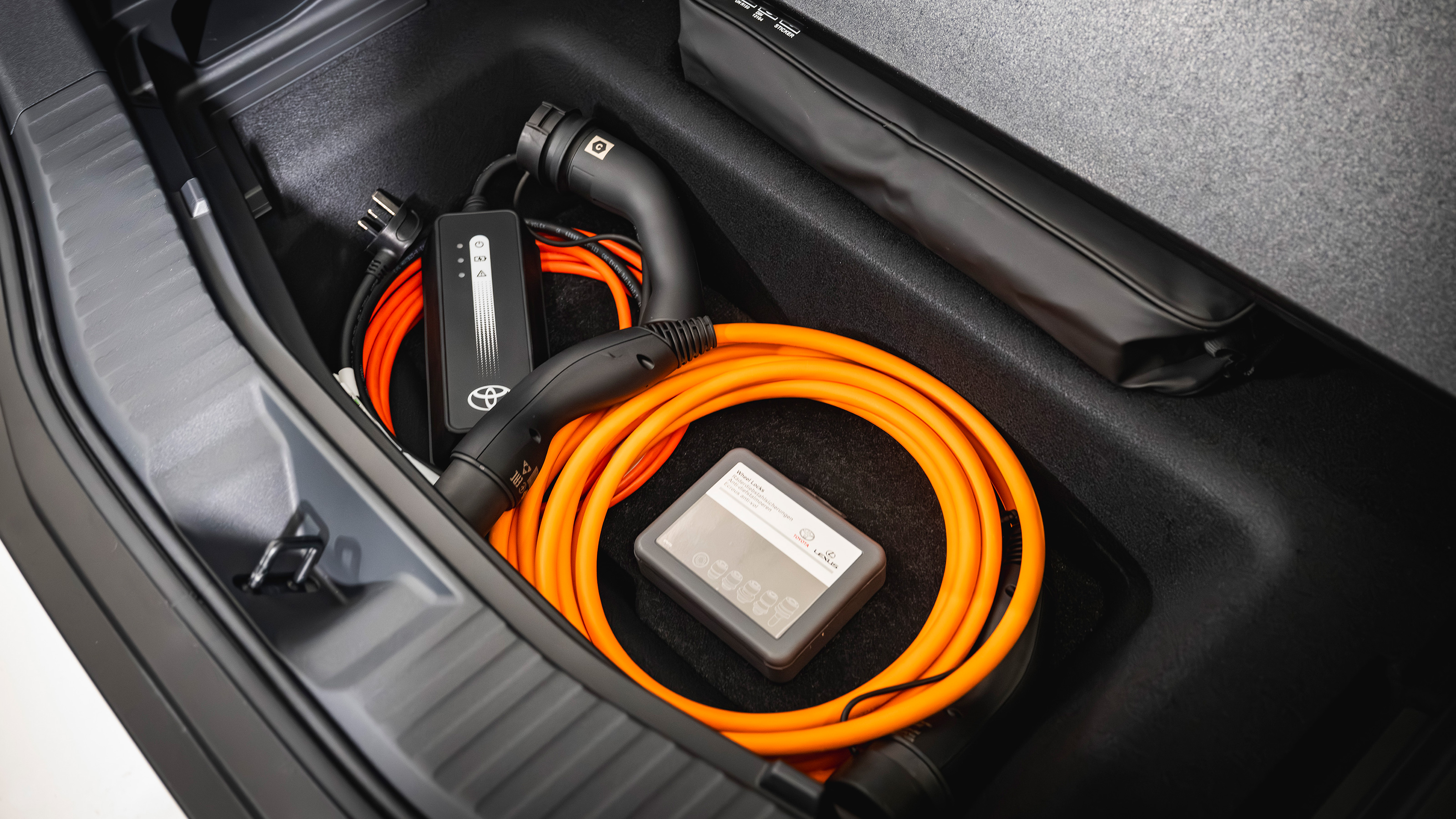 Toyota bZ4X underfloor storage