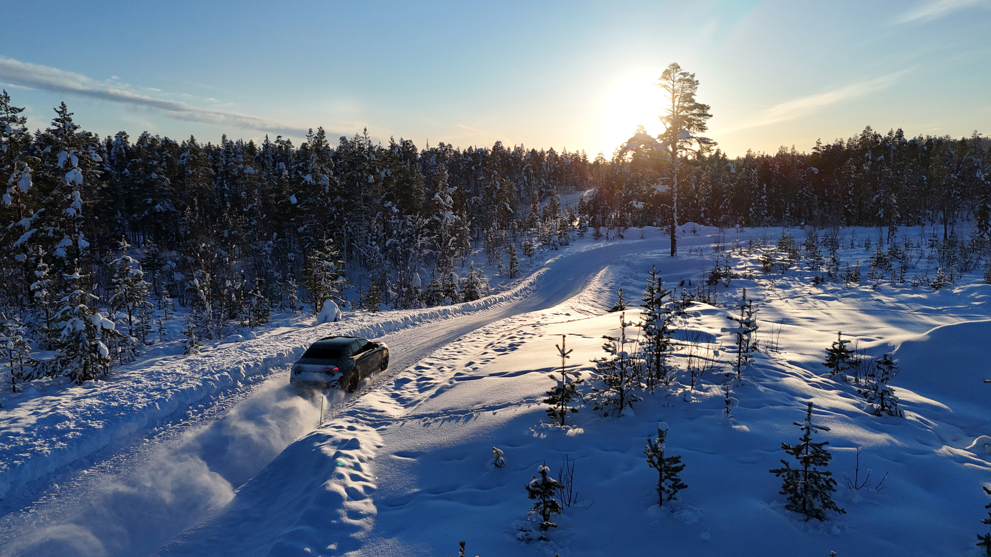 BMW i3 prototype winter testing
