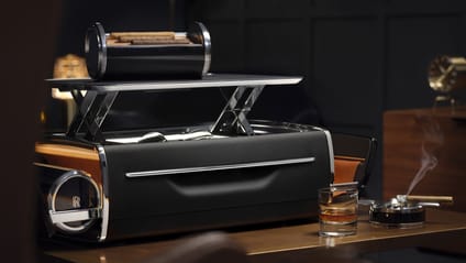 Rolls-Royce cigar humidor and whisky chest
