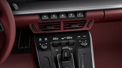 Porsche leather-wrapped air vents