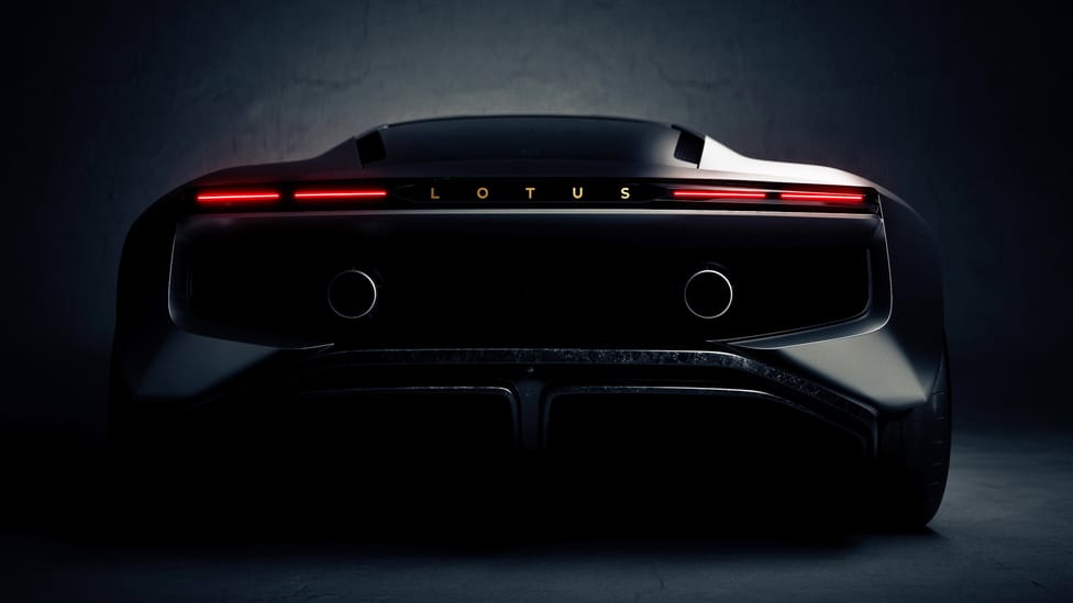 Lotus Type 135 V8 hybrid supercar teaser